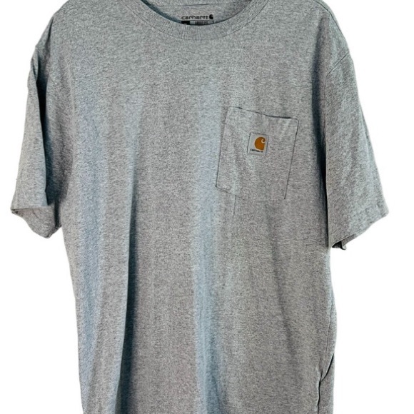 Carhartt Size Medium Gray K87 Loose-fit Workwear T-shirt: 3139 - Picture 2 of 8